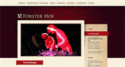 Desktop Screenshot of forster-hof.de
